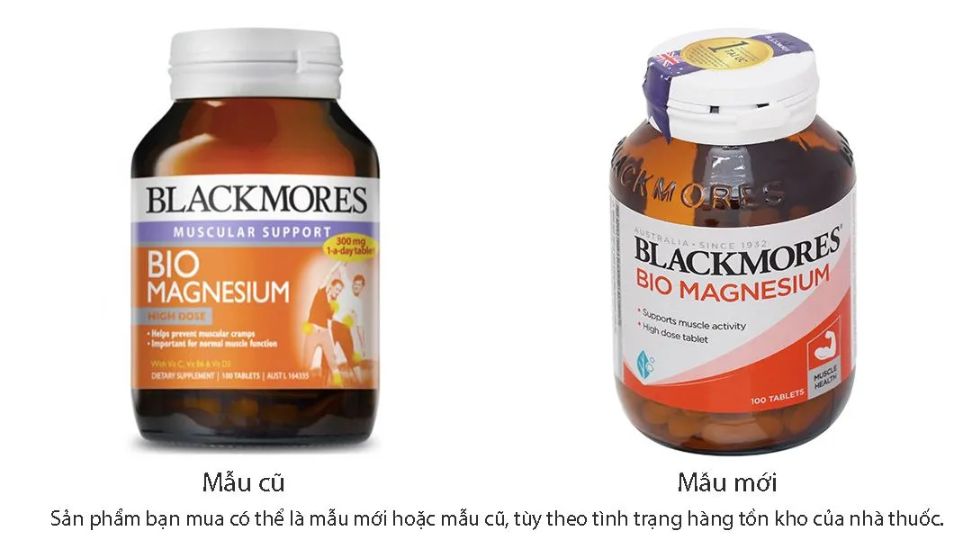 Blackmores Bio Magnesium hỗ trợ hoạt động của cơ bắp lọ 100 viên 2