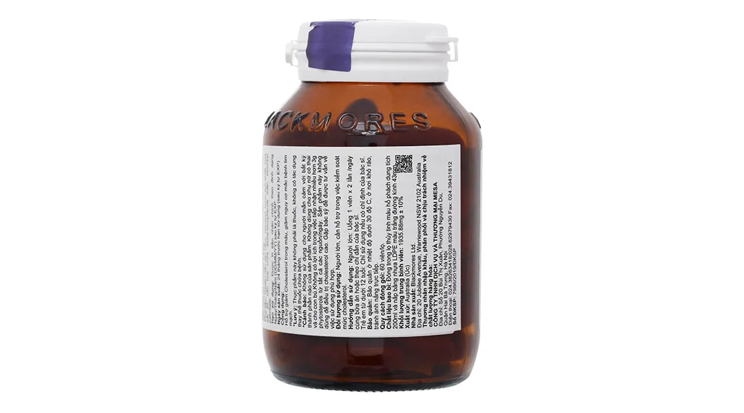 Blackmores Cholesterol Health lọ 60 viên 5