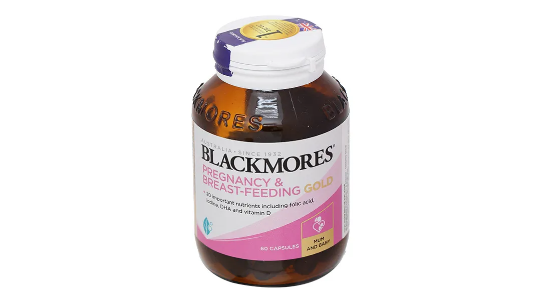 VIÊN UỐNG HỖ TRỢ PHỤ NỮ MANG THAI VÀ CHO CON BÚ BLACKMORES PREGNANCY & BREAST - FEEDING GOLD 60V 3
