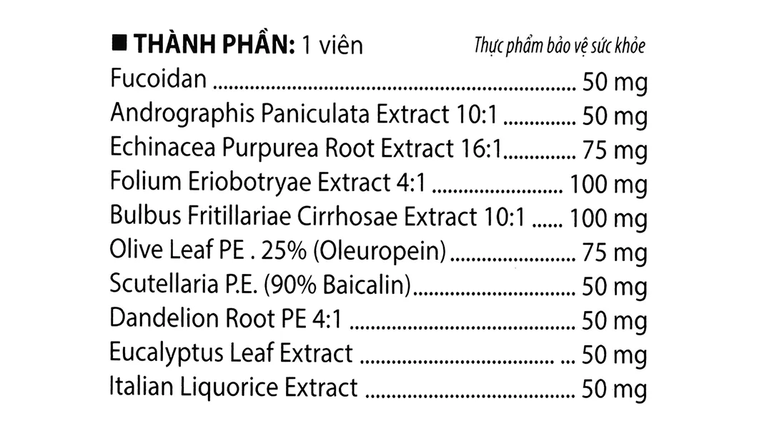 Viên uống BoniDetox (Hộp 30 viên) giúp hỗ trợ giải độc phổi 4