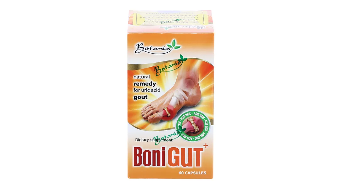 Boni Gut+ giúp đào thải acid uric, hỗ trợ giảm bệnh gout lọ 60 viên 3