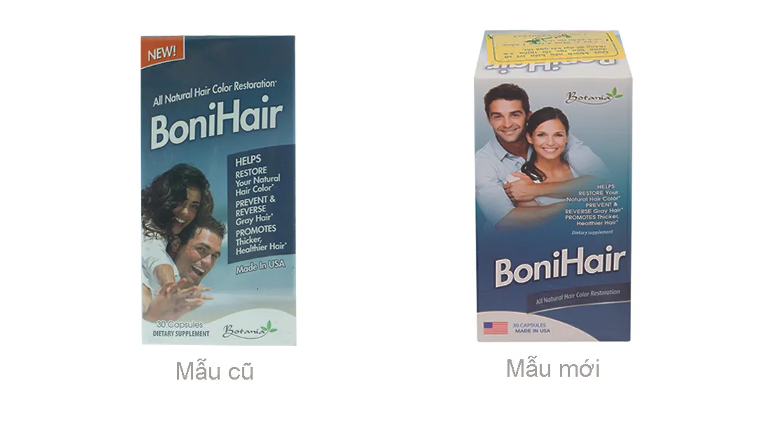 BoniHair giảm rụng tóc, tóc bạc sớm lọ 30 viên 2