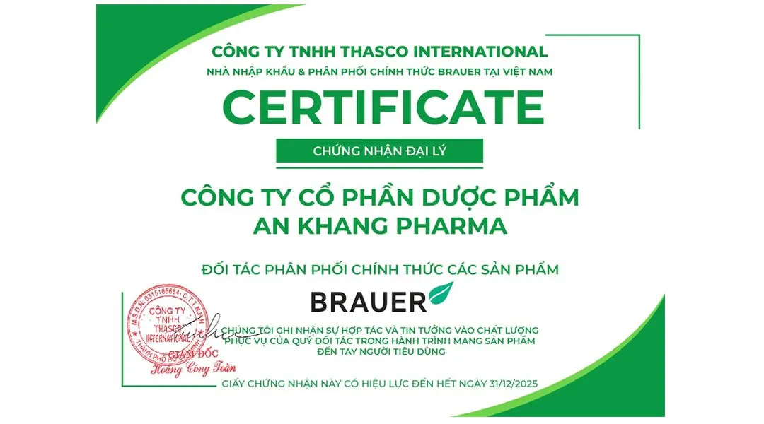 Thực phẩm bảo vệ sức khỏe Brauer Kids Manuka Honey Chesty Cough (100ml) 6
