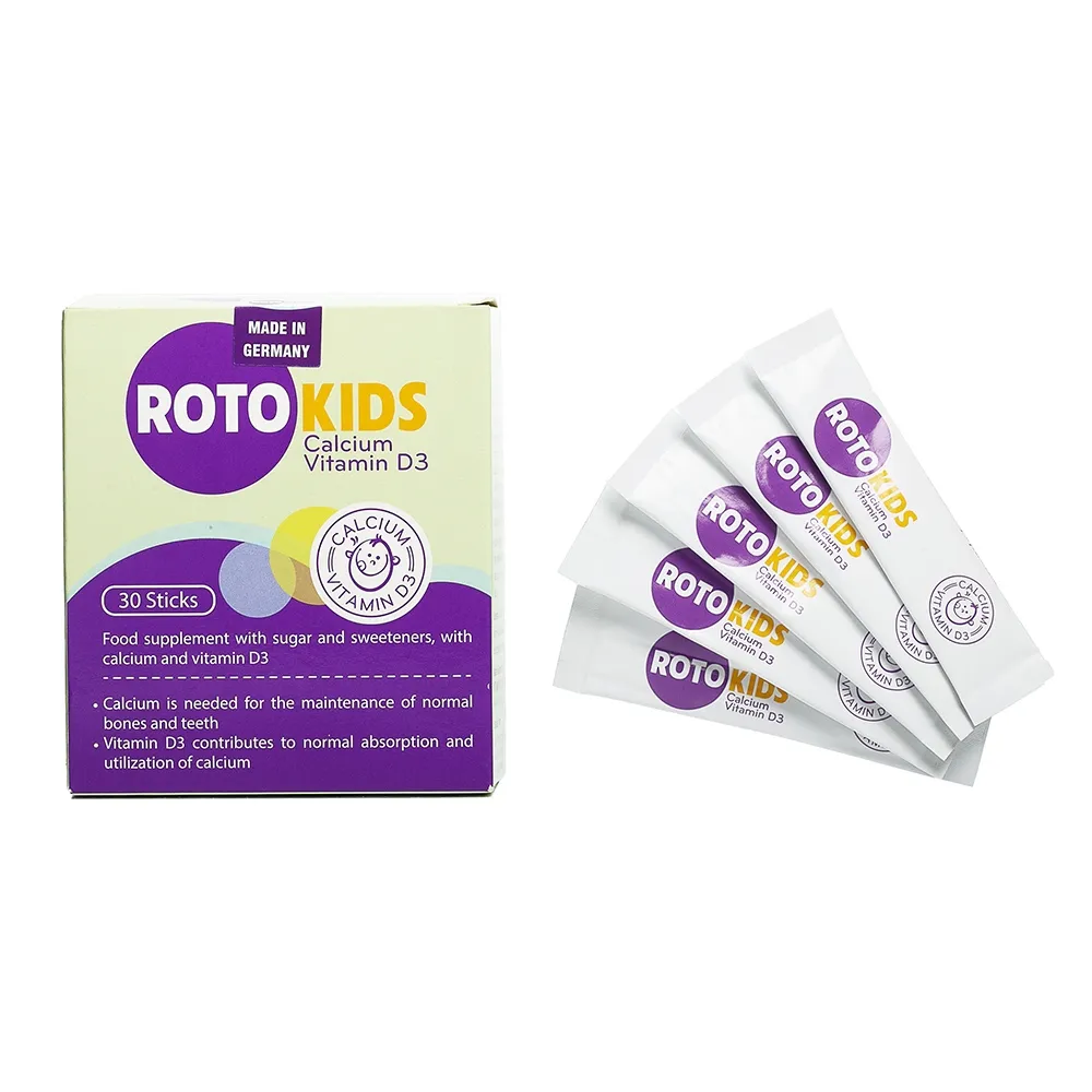 Cốm bổ sung Calcium, Vitamin D3 Rotokids (hộp 30 gói) 2