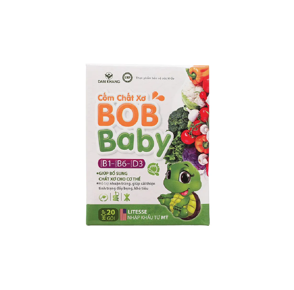 Cốm Chất Xơ BobBaby hỗ trợ bổ sung chất xơ (20 gói x 5g)