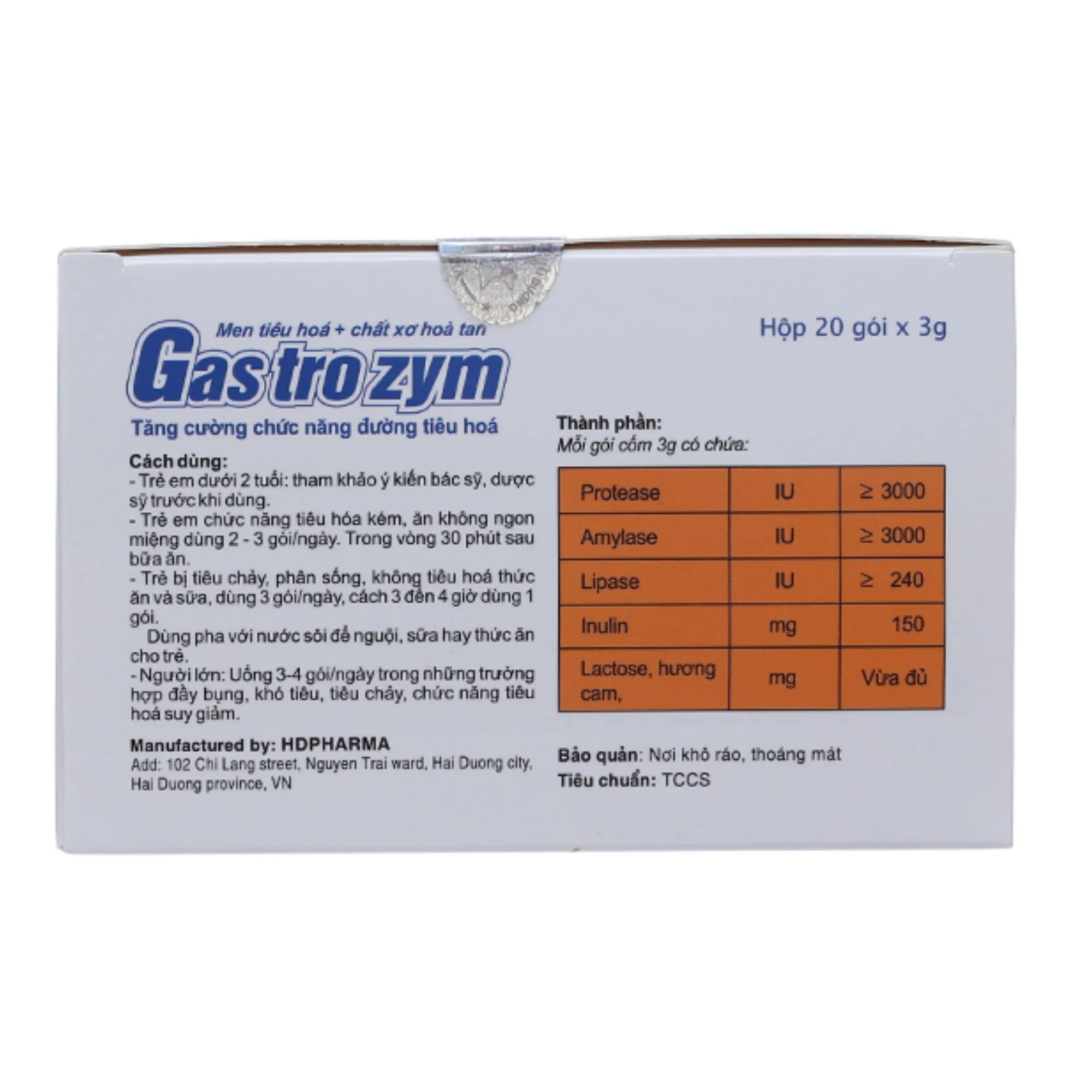 Cốm Gastrozym – Bổ sung men tiêu hóa, hỗ trợ tiêu hóa khỏe mạnh 4