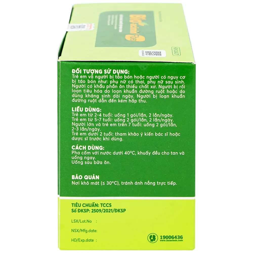 CỐM GIÚP GIẢM TÁO BÓN BIO-ACIMIN FIBER MERACINE 30 GÓI 5