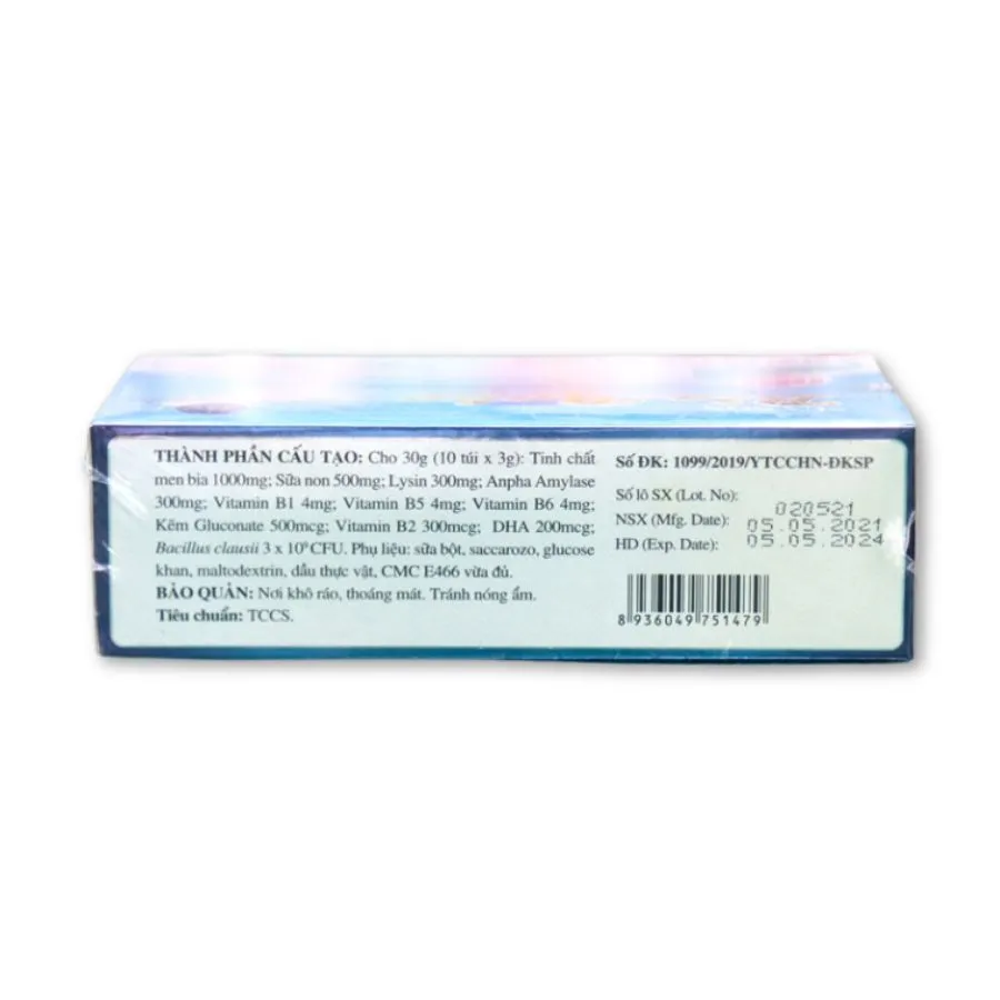 Cốm sữa non Bio-Baby G&P hỗ trợ tiêu hóa, giúp bé ăn ngon miệng, hấp thu tốt (Hộp 30 viên) 2