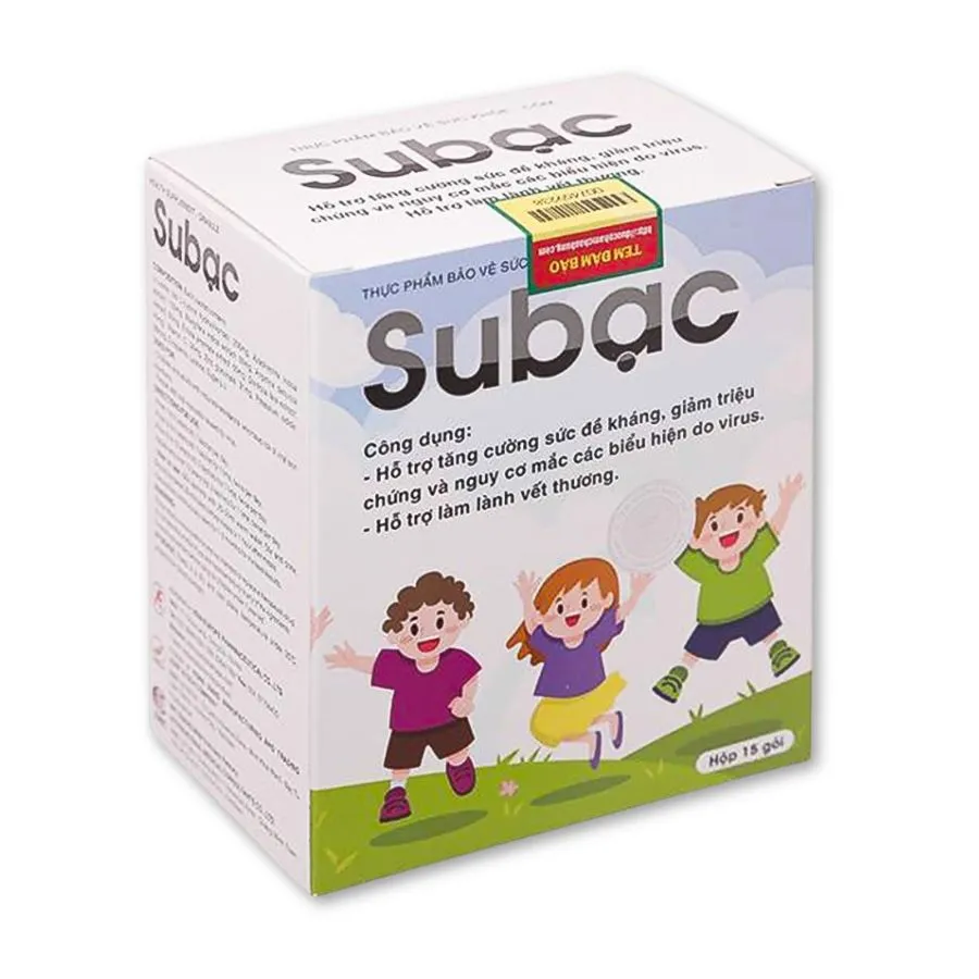 Cốm Subạc hỗ trợ tăng đề kháng, lành vết thương (Hộp 15 gói)