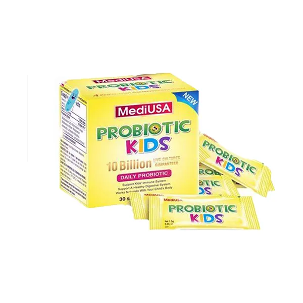 Cốm vi sinh MediUSA Probiotics Kids bảo vệ đường ruột (30 gói)