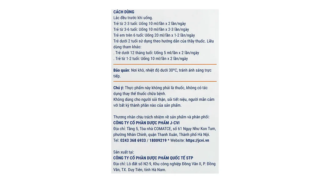 Canxi MK7 for Kid hộp 20 ống x 10ml 18