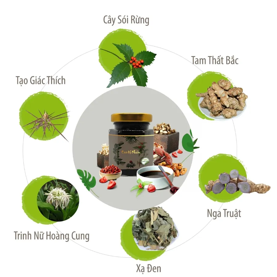 Cao Vị Nhân Đại Phú hỗ trợ cho phụ nữ mắc u xơ, u nang lành tính (100g) 5