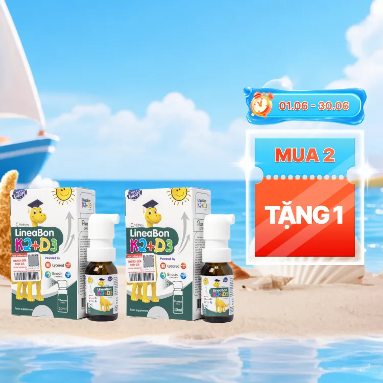 Chai xịt Lineabon D3 + K2 Spray hỗ trợ xương chắc khỏe (10ml)