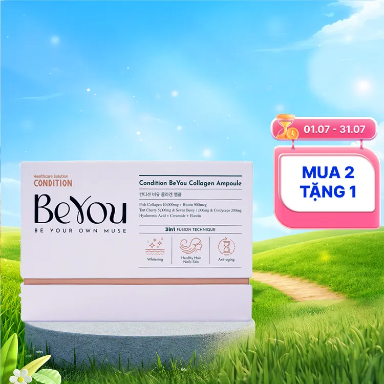 Collagen Condition Beyou Ampoule 10.000mg (Hộp 10 Chai) hỗ trợ làm đẹp da