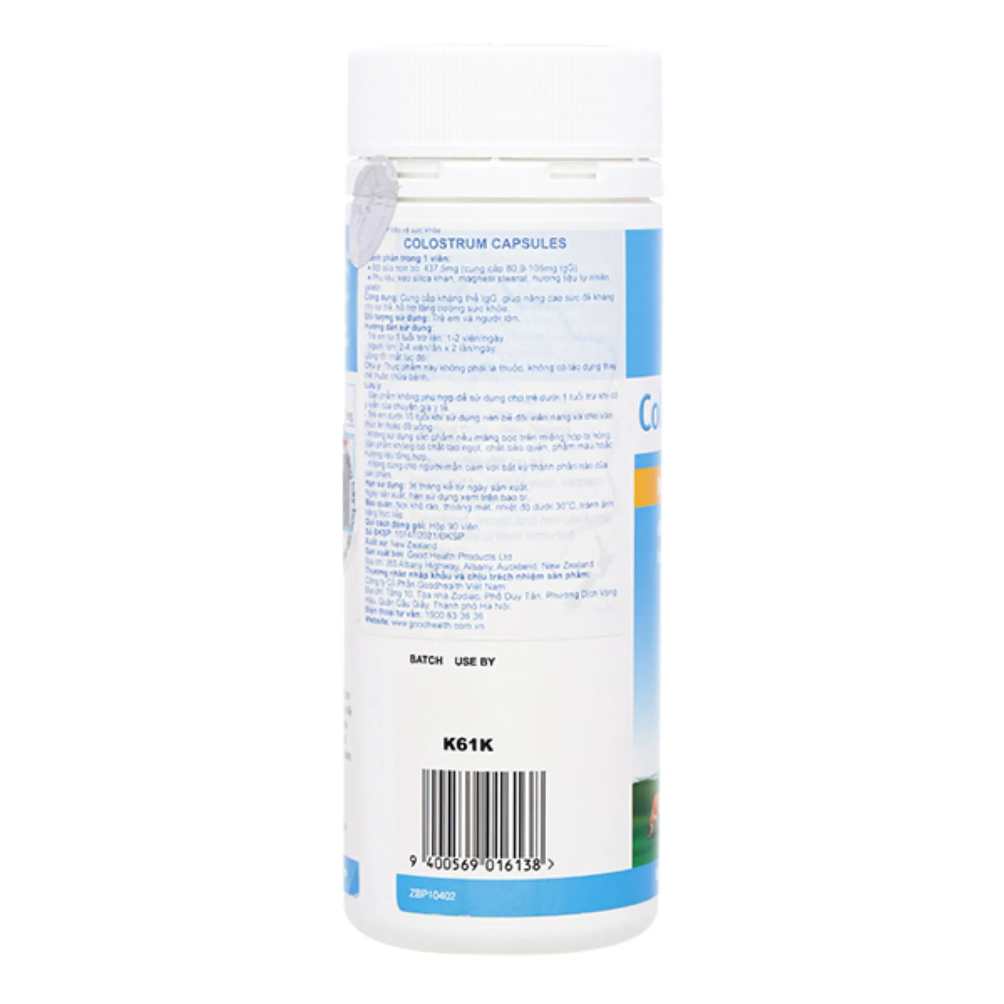 Colostrum Capsules 90 viên - Viên nang sữa non hỗ trợ tăng cường sức đề kháng 2