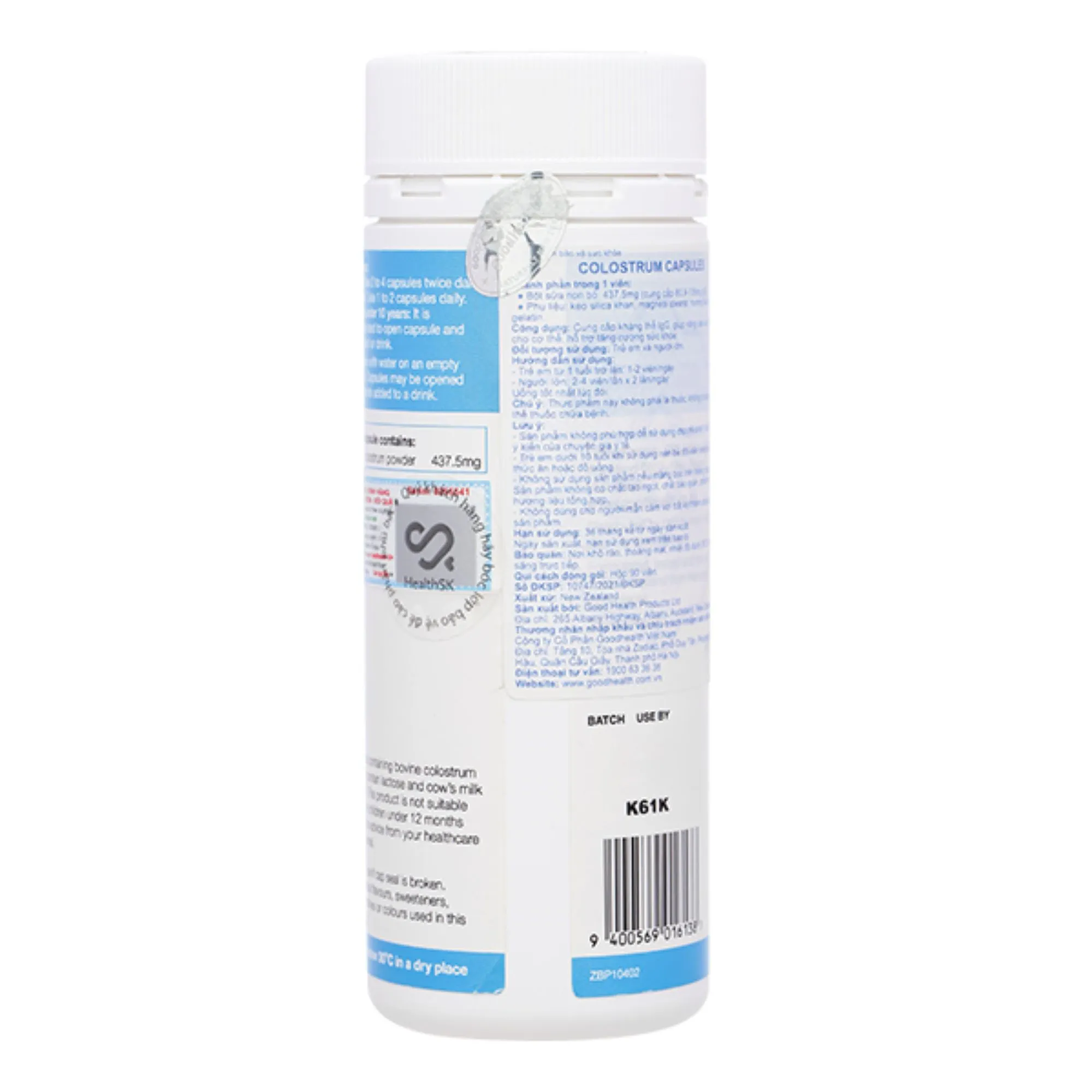 Colostrum Capsules 90 viên - Viên nang sữa non hỗ trợ tăng cường sức đề kháng 4