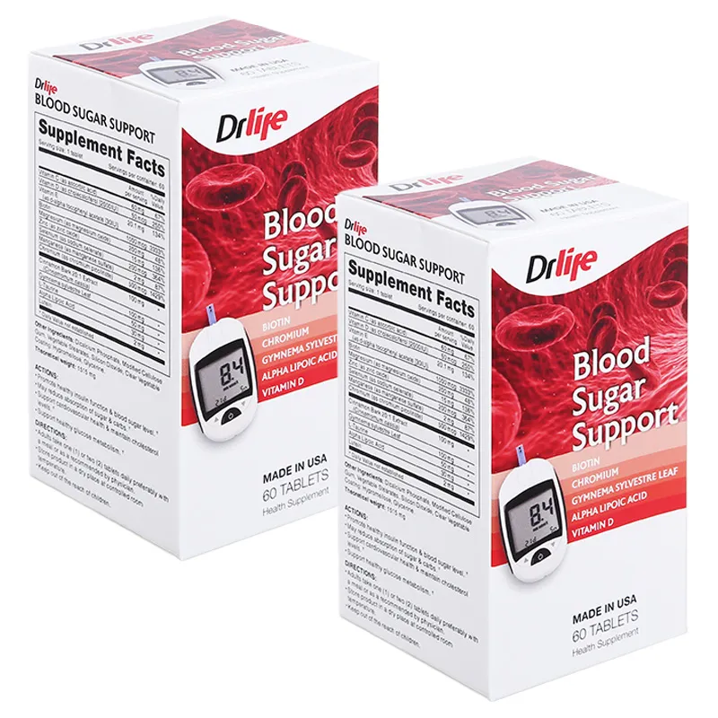 Drlife Blood Sugar Support hỗ trợ cải thiện chỉ số đường huyết hộp 60 viên 2