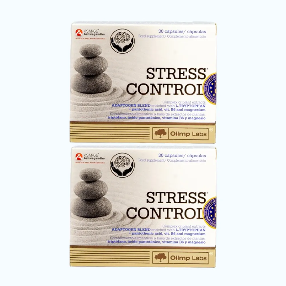Combo 2 Hộp OLIMP LABS StressControl Hỗ Trợ Hệ Thần Kinh & Giảm Căng Thẳng (Hộp 30 viên)