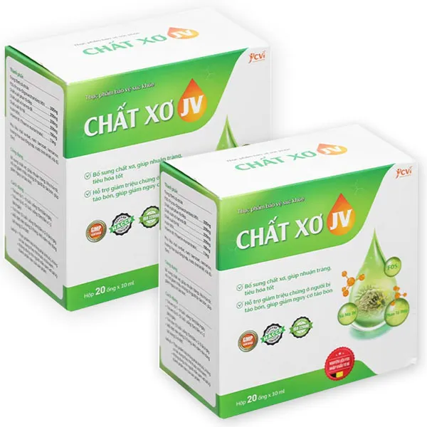 Combo 2 hộp Thực phẩm bảo vệ sức khoẻ: Chất Xơ JV
