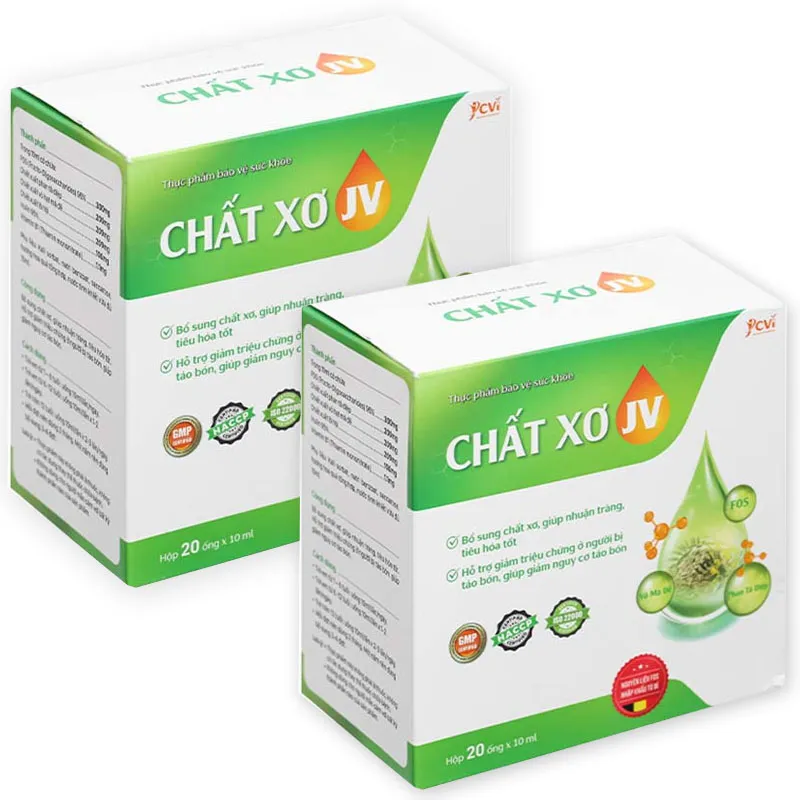 Combo 2 hộp Thực phẩm bảo vệ sức khoẻ: Chất Xơ JV 2