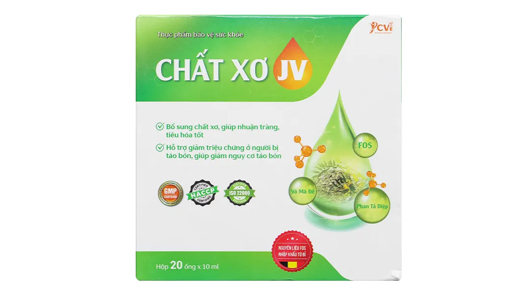 Combo 2 hộp Thực phẩm bảo vệ sức khoẻ: Chất Xơ JV 4