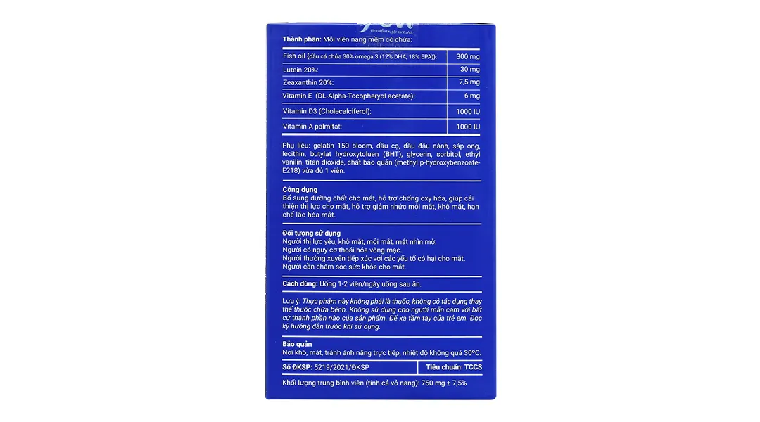 Thực phẩm bảo vệ sức khỏe Viên Sáng Mắt Kawa 4