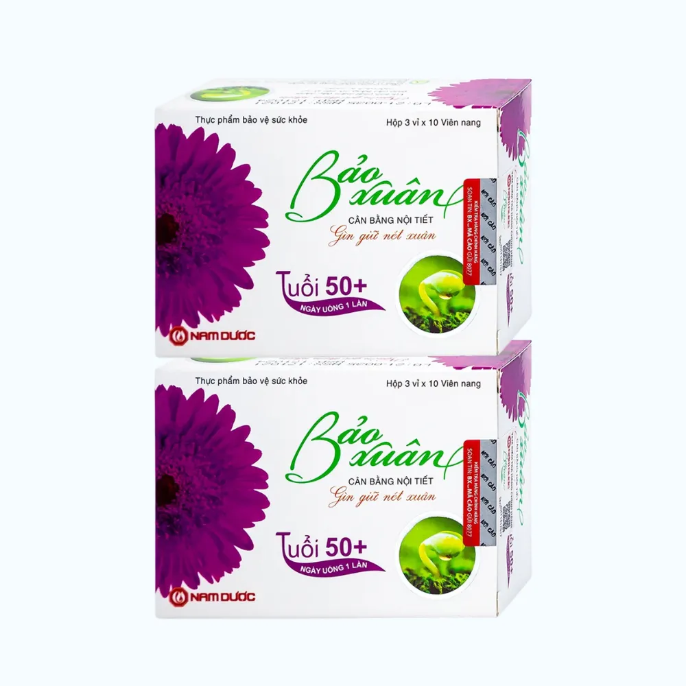 Combo 2 Hộp Viên uống Bảo Xuân 50+ hỗ trợ cân bằng nội tiết tố cho nữ  (3 vỉ x 10 viên/hộp) 2