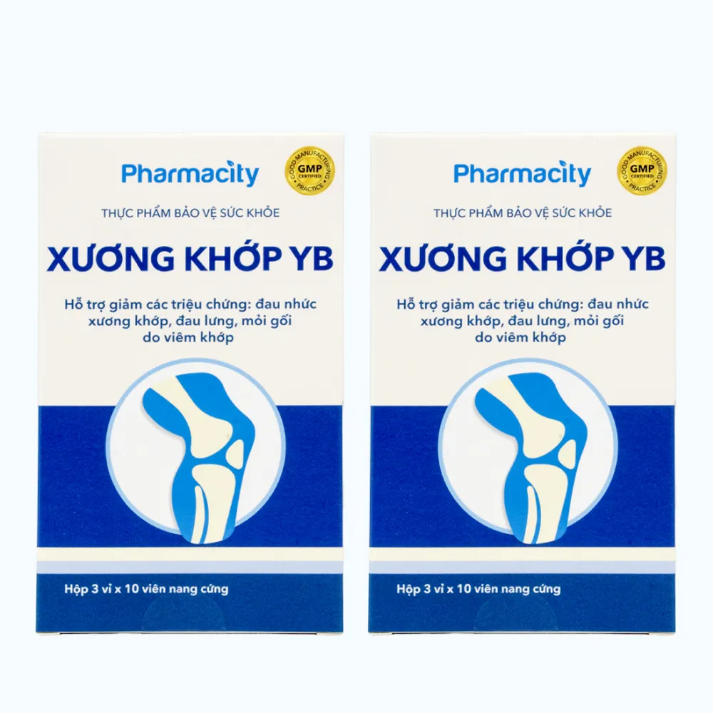 Combo 2 Hộp Viên uống Pharmacity Xương Khớp YB hỗ trợ giảm triệu chứng đau nhức xương khớp (Hộp 30 viên nang cứng) 2