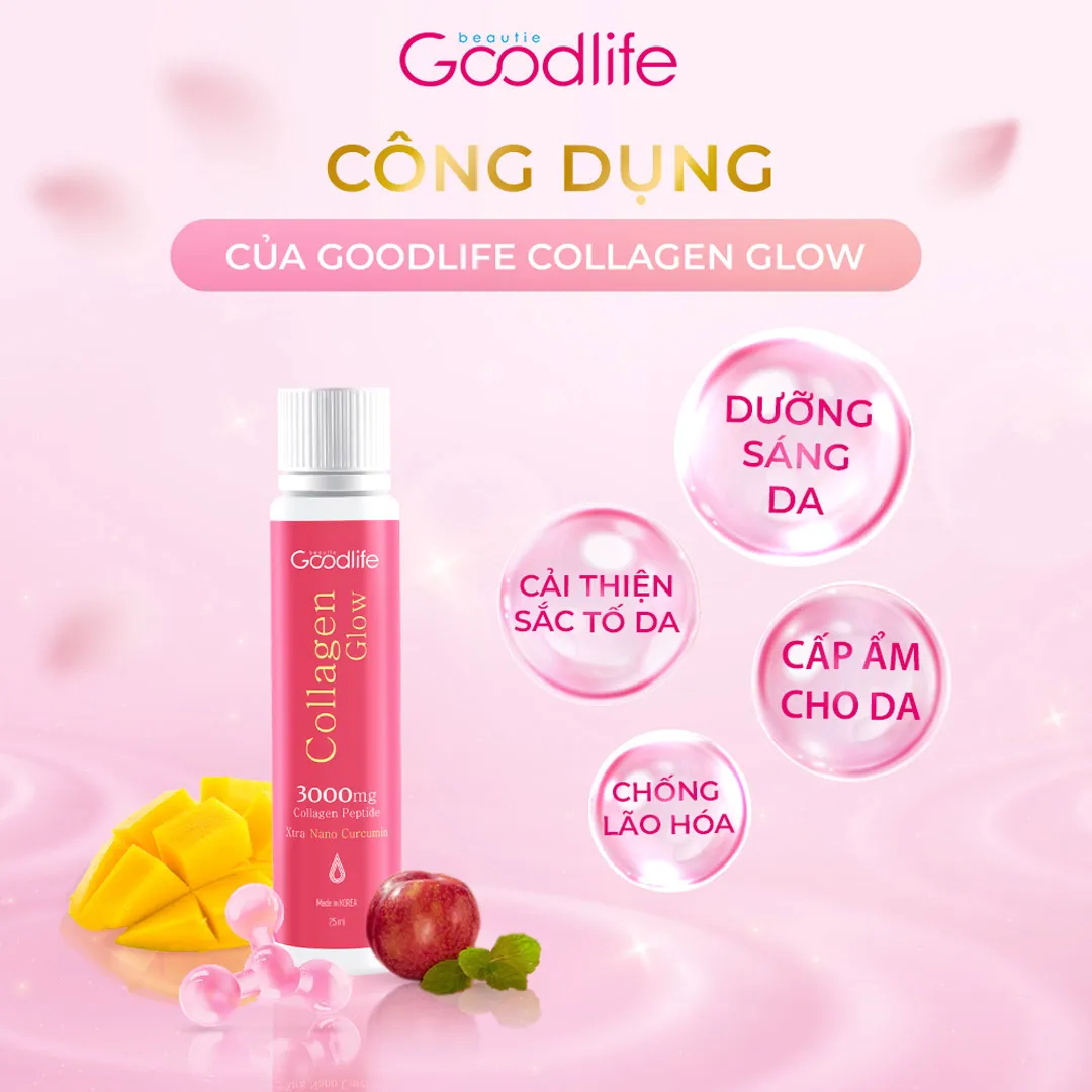 [HSD 04/2027] Combo 2 Thực Phẩm Bổ Sung Nước Uống Goodlife Collagen Glow 3