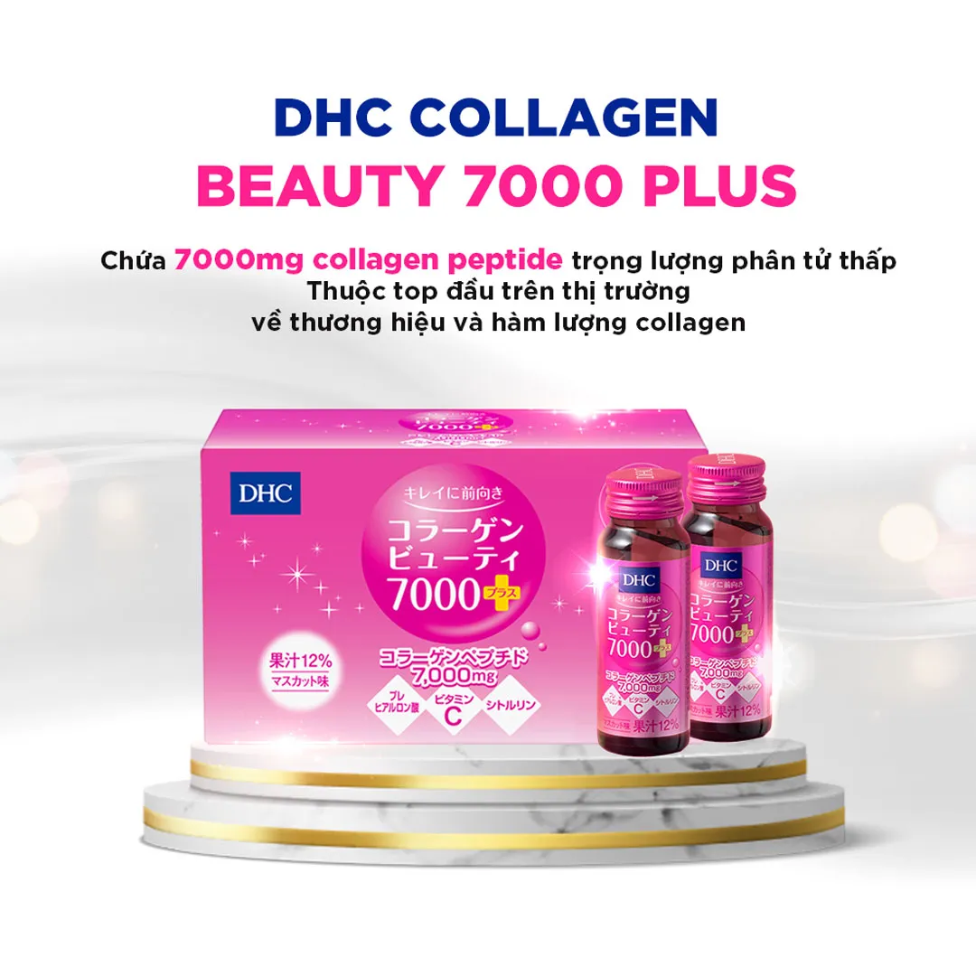 Combo 2 Thực Phẩm Bảo Vệ Sức Khỏe DHC Collagen Beauty 7000 Plus 5