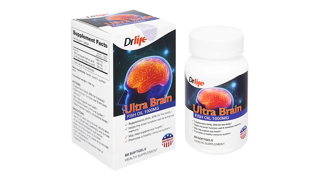 Thực phẩm bảo vệ sức khỏe Drlife Ultra Brain 3