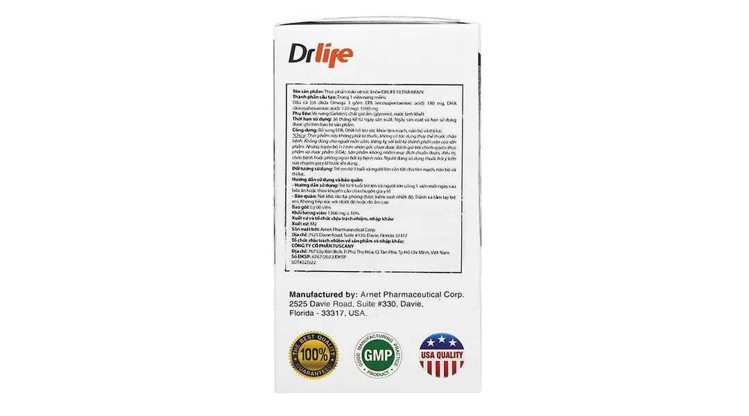 Thực phẩm bảo vệ sức khỏe Drlife Ultra Brain 4