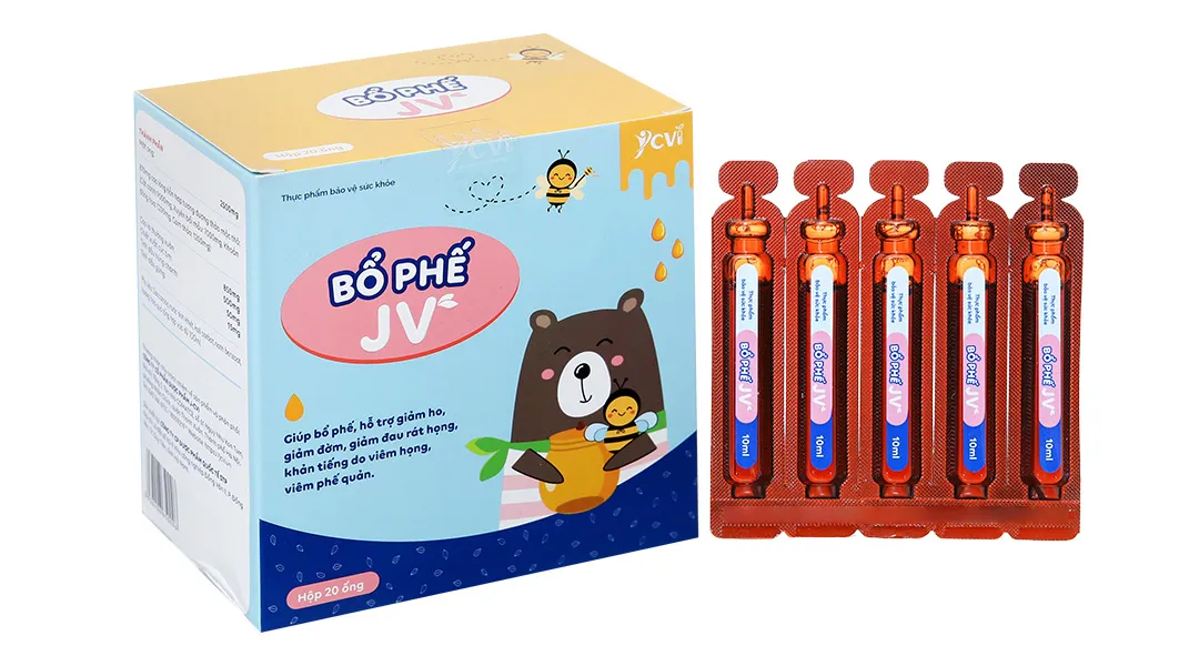 Combo 2 hộp Bổ Phế Jv 10ml hộp 20 ống 3