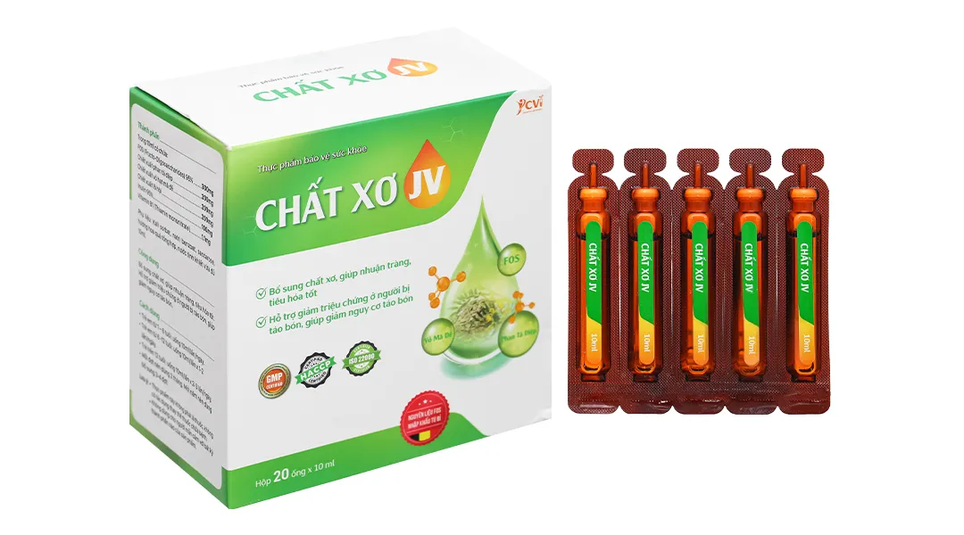 Combo 4 hộp Thực phẩm bảo vệ sức khoẻ: Chất Xơ JV 3