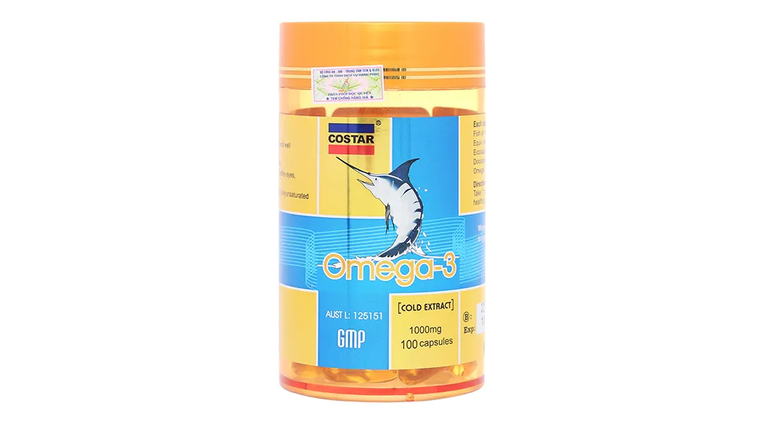 Thực phẩm bảo vệ sức khoẻ: Omega 3 lọ 100 viên 3
