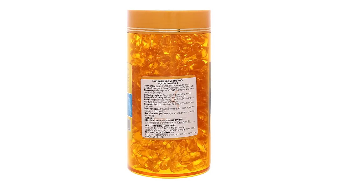 Thực phẩm bảo vệ sức khoẻ: Omega 3 lọ 100 viên 13