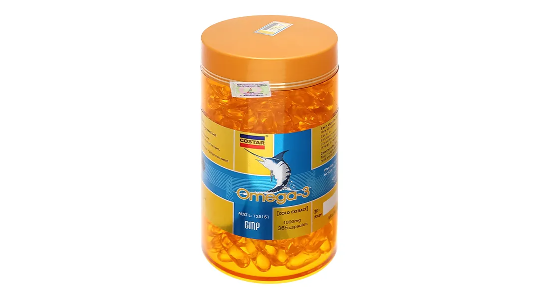 Thực phẩm bảo vệ sức khoẻ: Omega 3 lọ 100 viên 10