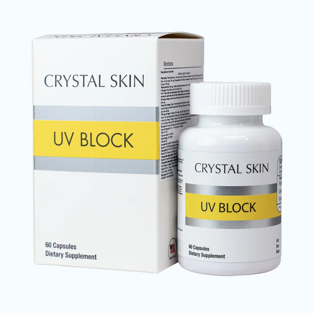 CRYSTAL SKIN UV BLOCK TPBVSK Hỗ Trợ Bảo Vệ Da (Hộp 60 Viên) 5
