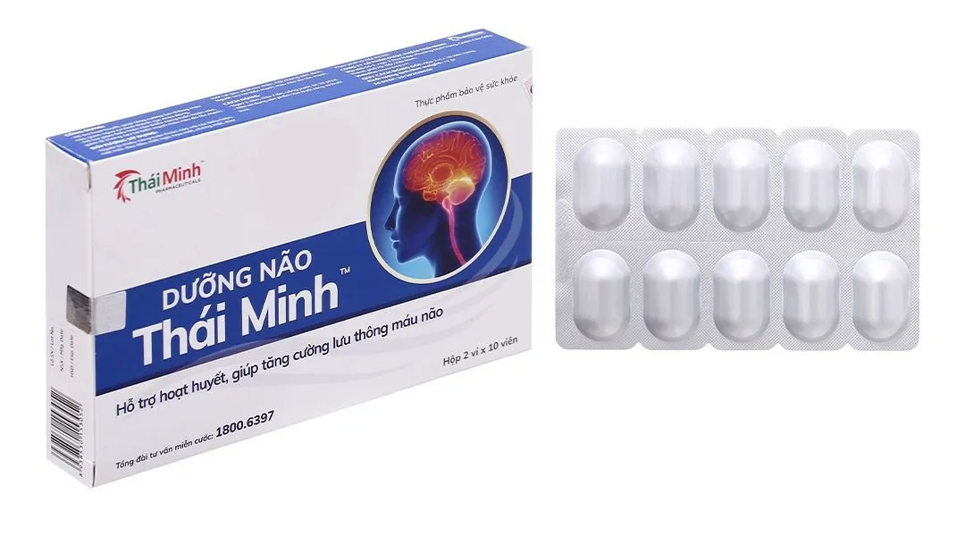 Dưỡng Não Thái Minh hỗ trợ hoạt huyết, giúp lưu thông máu não hộp 80 viên 12