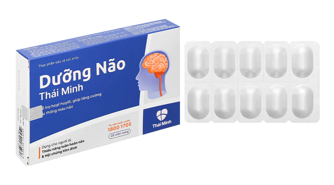 Dưỡng Não Thái Minh hỗ trợ hoạt huyết, giúp lưu thông máu não hộp 80 viên 19