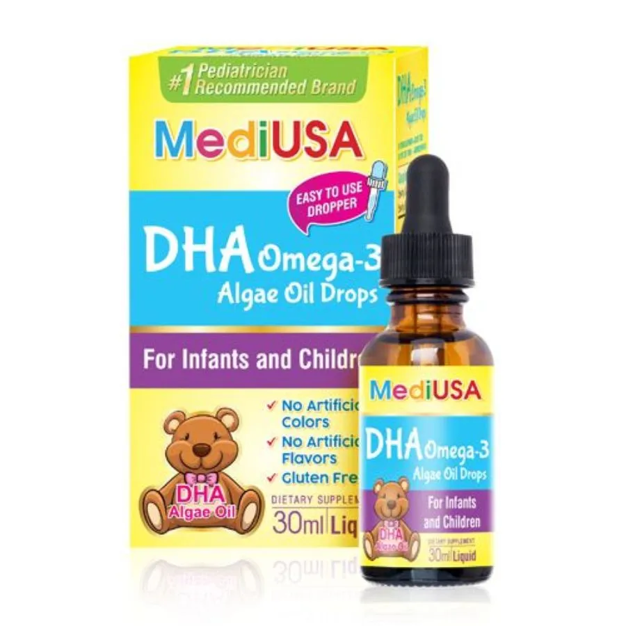 DHA nhỏ giọt Mediusa Dha Omega 3 hỗ trợ phát triển trí não, cải thiện thị lực (Chai 30ml) 2