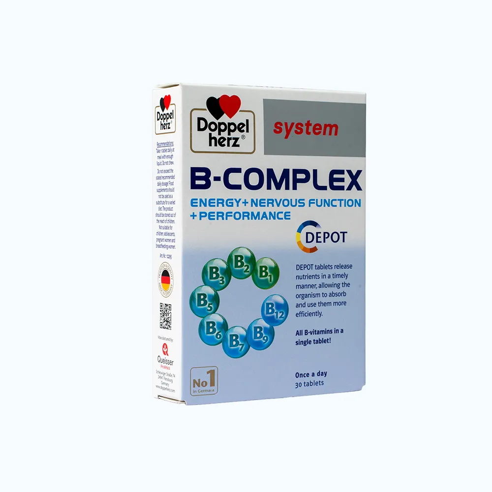 DOPPELHERZ B-Complex Hỗ Trợ Cải Thiện Tình Trạng Mệt Mỏi (Hộp 30 Viên) 3