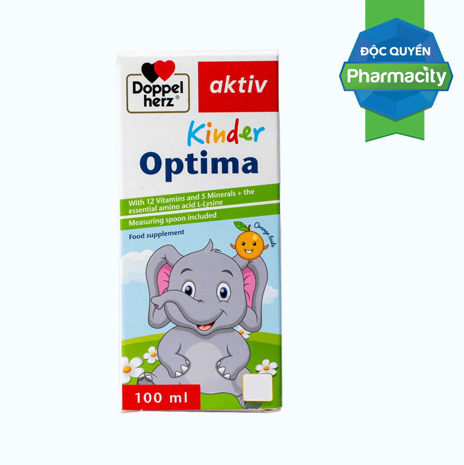DOPPELHERZ Kinder Optima Giúp Trẻ Ăn Ngon, Tăng Đề Kháng Chai 100ml