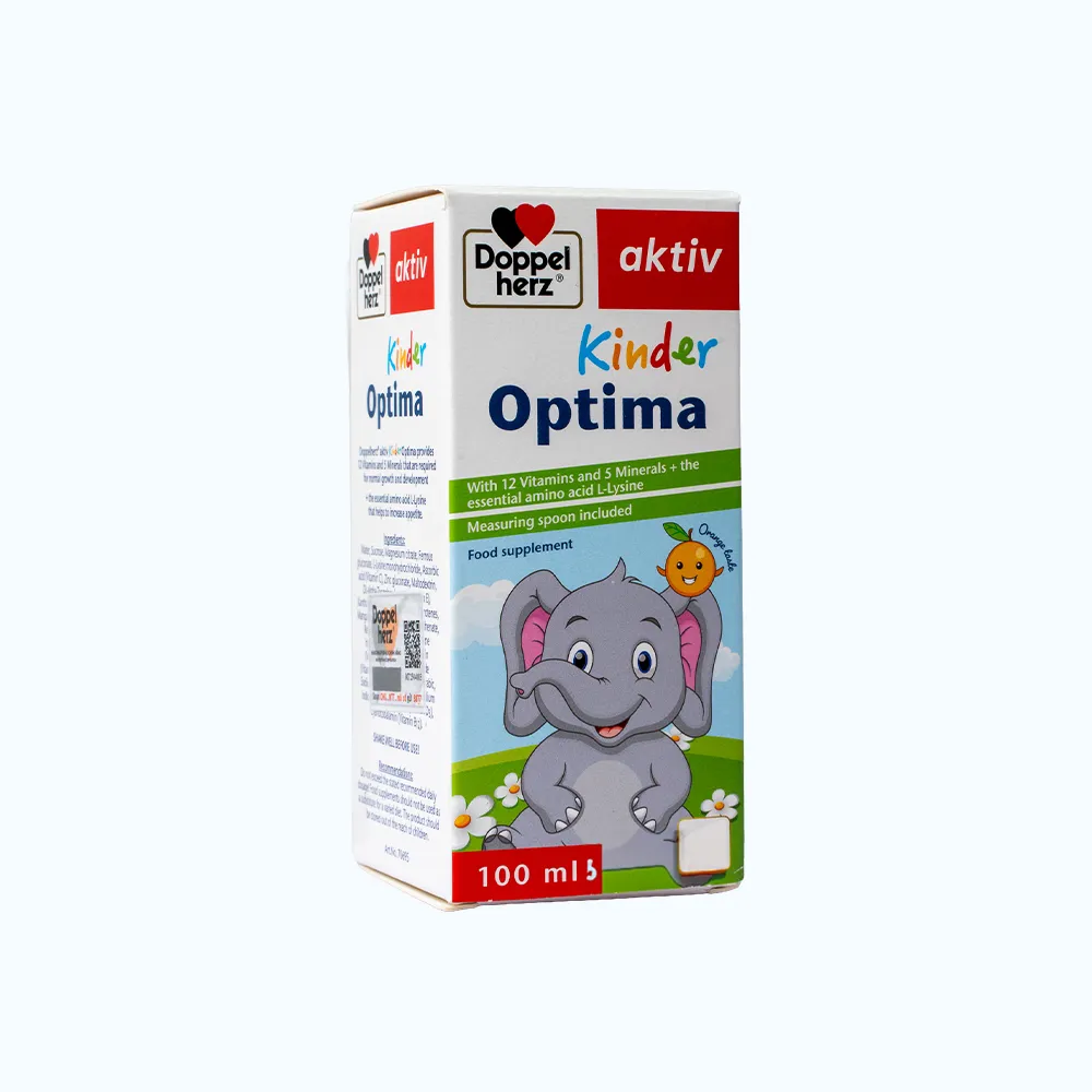 DOPPELHERZ Kinder Optima Giúp Trẻ Ăn Ngon, Tăng Đề Kháng Chai 100ml 3