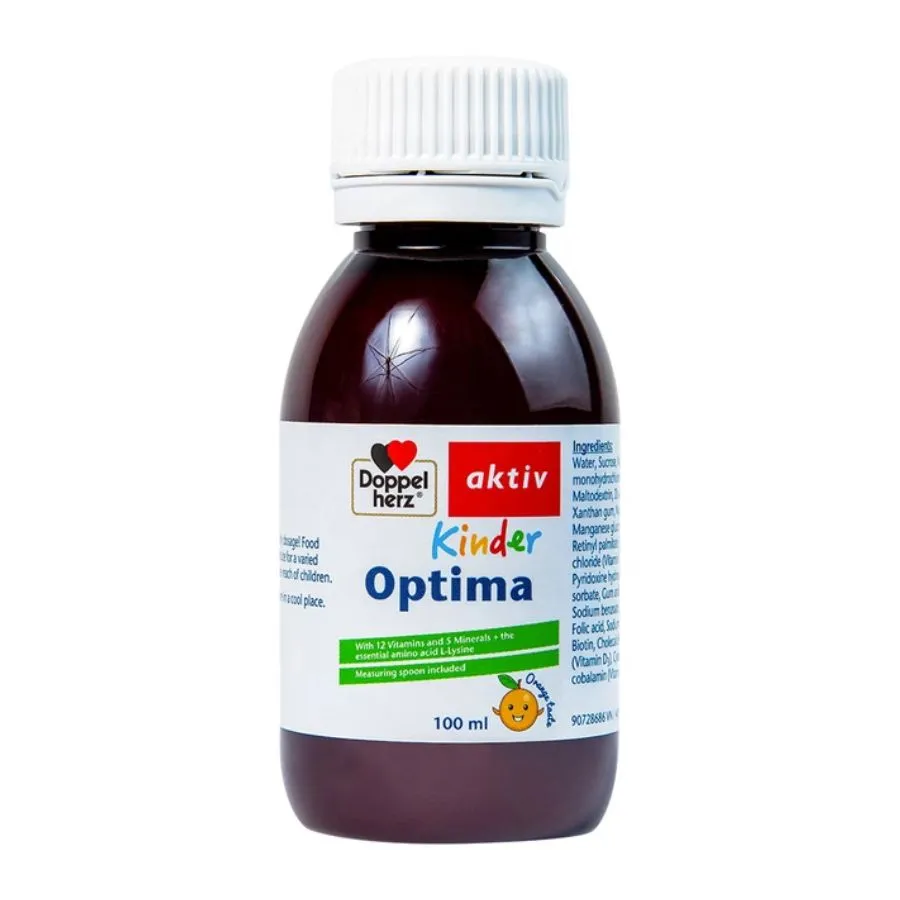 Dung dịch Kinder Optima Doppelherz Aktiv cung cấp L-lysine, một số vitamin và khoáng chất (100ml) 2