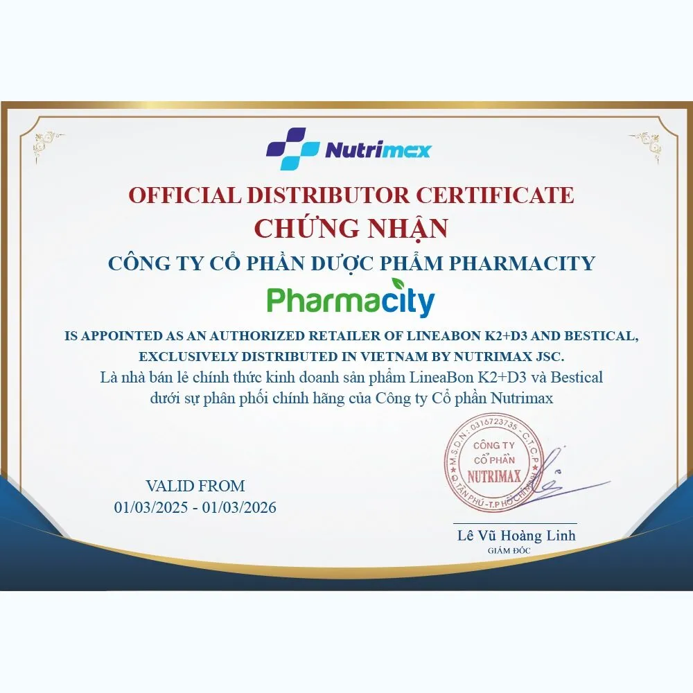 Dung dịch LineaBon K2 + D3 giúp bé phát triển chiều cao (Chai 10ml) 7