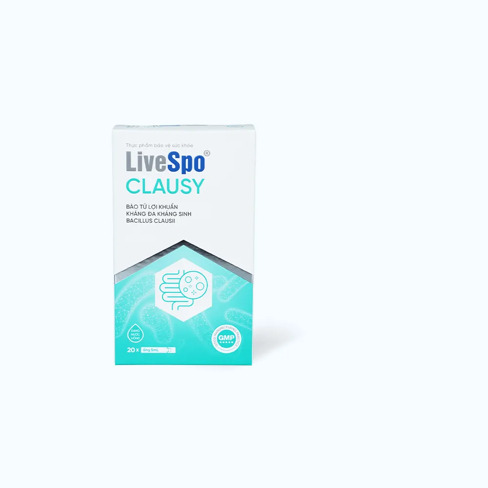 LIVESPO CLAUSY 25 ỐNG X 5ML - BÀO TỬ LỢI KHUẨN KHÁNG ĐA KHÁNG SINH 2