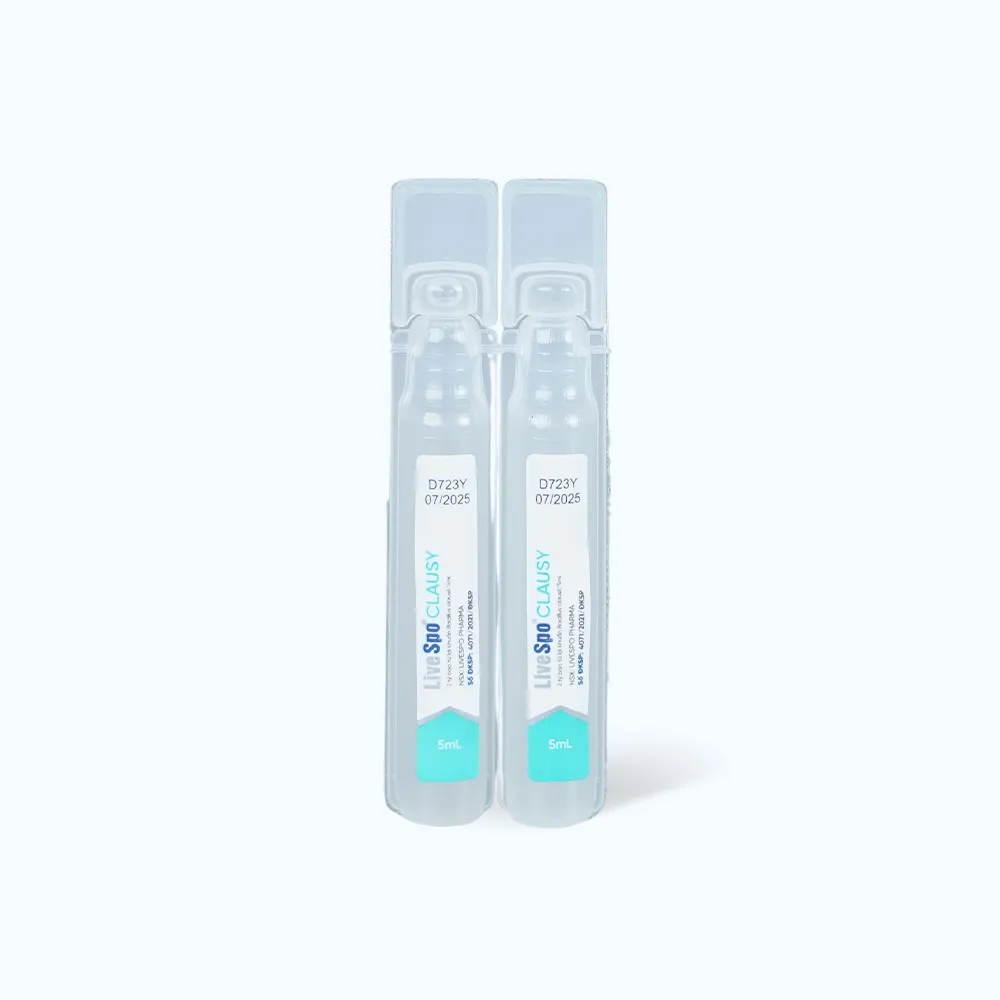 LIVESPO CLAUSY 25 ỐNG X 5ML - BÀO TỬ LỢI KHUẨN KHÁNG ĐA KHÁNG SINH 7