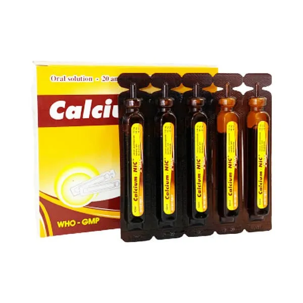 Dung dịch uống Calcium - NiC Plus bổ sung, phòng ngừa thiếu Canxi (20 ống x 10ml) 3