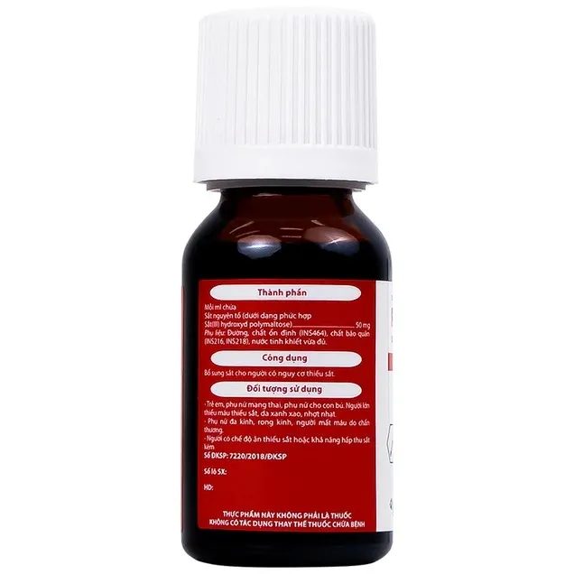 Dung dịch uống Femalto Novocare bổ sung sắt do thiếu sắt (15ml) 4